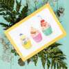 Verjaardag kaart Cupcake Hamsters