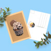 Verjaardags kaart Cupcake panda