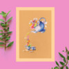 Verjaardags kaart Floral tea