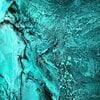 Abstract schilderij 3D - Deep turqoise