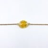 Armband met Steenvormige Hanger Gevuld met Echte Bloemen uit Amsterdam