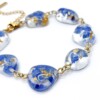 Armband met Steenvormige Hangers Gevuld met Echte Bloemen uit Den Haag (The Tide)