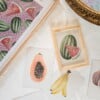 Bananen wenskaart – Handgeschilderde aquarelkaart | Anna-Mae Studio
