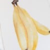 Bananen wenskaart – Handgeschilderde aquarelkaart | Anna-Mae Studio