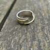 Birch collectie, open zilveren ring