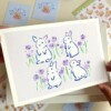 Bunny Art Print (A5) – Schattige, Eco-vriendelijke Illustratie op Henneppapier