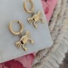 Crabby Chic Drops – Gouden Stainless Steel Oorbellen
