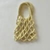 Crochet net bag - butter yellow