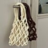 Crochet net bag - butter yellow