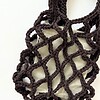 Crochet net bag - cacao bruin