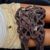 Crochet net bag - cacao bruin