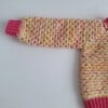 Gehaakt baby vestje | Roze en oranje gemêleerd