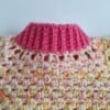 Gehaakt baby vestje | Roze en oranje gemêleerd