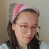Gehaakte bandana 'Grijs & rozetinten'