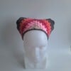 Gehaakte bandana 'Grijs & rozetinten'