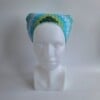 Gehaakte bandana 'Mintgroen, turquoise en donkergroen'