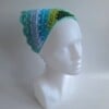 Gehaakte bandana 'Mintgroen, turquoise en donkergroen'