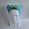 Gehaakte bandana 'Mintgroen, turquoise en donkergroen'