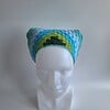 Gehaakte bandana 'Mintgroen, turquoise en donkergroen'