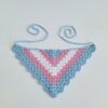 Gehaakte bandana 'Transgender vlag'
