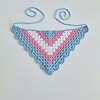 Gehaakte bandana 'Transgender vlag'