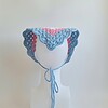 Gehaakte bandana 'Transgender vlag'