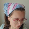 Gehaakte bandana 'Transgender vlag'