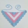 Gehaakte bandana 'Transgender vlag'