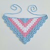 Gehaakte bandana 'Transgender vlag'