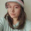 Gehaakte bucket hat | Roze, wit, grijs en zwart