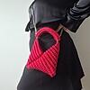 Gehaakte crossbody tas | Fuchsia