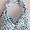 Gehaakte crossbody tas | Lichtblauw