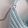 Gehaakte crossbody tas | Lichtblauw