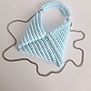 Gehaakte crossbody tas | Lichtblauw
