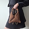 Gehaakte crossbody tas | Lichtbruin