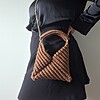 Gehaakte crossbody tas | Lichtbruin