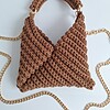 Gehaakte crossbody tas | Lichtbruin