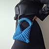 Gehaakte crossbody tas | Petrol
