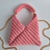 Gehaakte crossbody tas | Roze