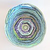 Gehaakte opbergmand | Blauw gemêleerd