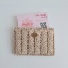 Geweven pasjeshouder 'Beige'