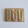 Geweven pasjeshouder | Metallic goud
