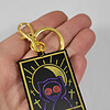 Kat tarot kaart sleutelhanger