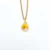 Ketting met Druppelvormige Hanger Gevuld met Echte Bloemen uit Amsterdam