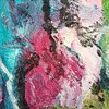 Kleurrijk schilderij met textuur