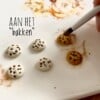 Koekjes oorbellen knopjes
