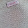Kruissteek geborduurd, Olifantje in houten borduurring, handwerk, kraamkado