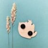 Licking Cat - Houten Pin Kat