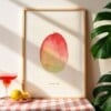 Mango Poster | Handgeschilderde fruitillustratie – Anna-Mae Studio