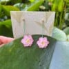 Micro Gehaakte Lotus Oorbellen
